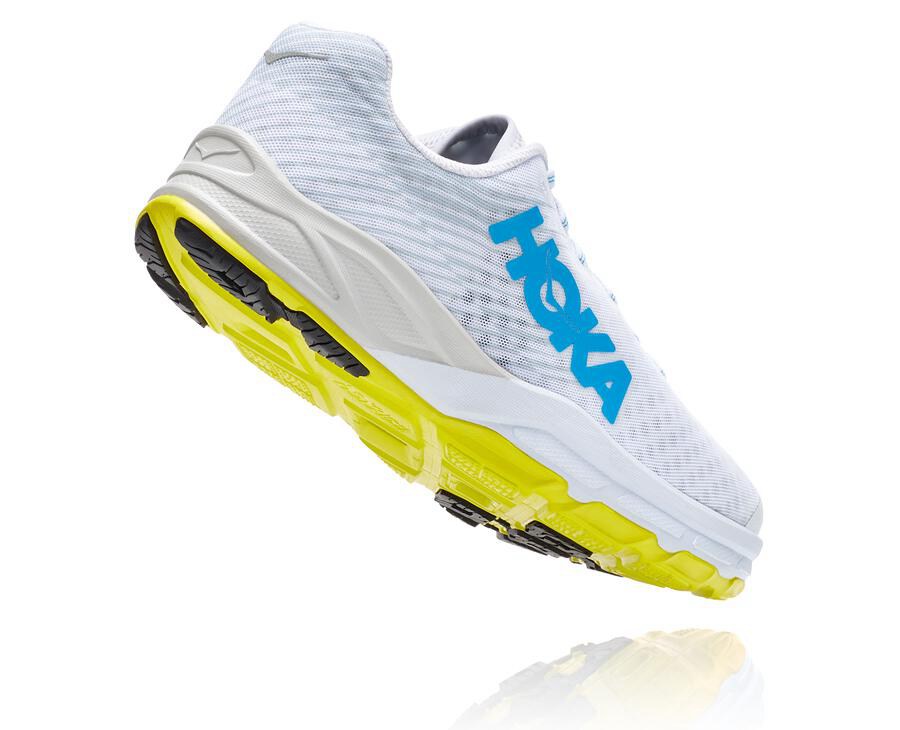 Running Shoes Mens - Hoka One One EVO Carbon Rocket - White - DQVXRHA-82